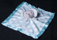 Circo Elephant Blue White Polka Dots Plush Lovey